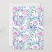 Succulents Bridal Dusche Einladung (Rückseite)