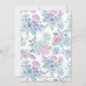 Succulents Couples Polterabend Einladung (Rückseite)