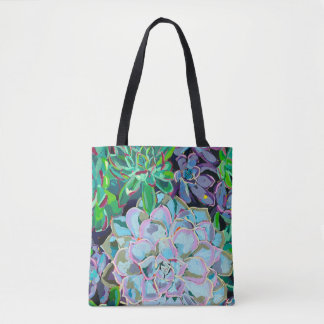 Succulents dual-sided Tote Bag Tasche