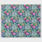 Succulents Echeveria Cactus Blume Pattern Geschenkpapier (Flach)