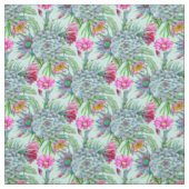 Succulents Echeveria Cactus Blume Pattern Stoff (Muster)