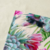 Succulents Echeveria Cactus Blume Pattern Strandtuch (Beispiel)