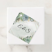 Succulents eucalyptus gold initiale favorisieren T Geschenkanhänger (Beispiel)