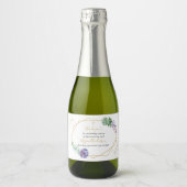Succulents First Communion Favorits Sparkling Wine Schaumweinetikett (Vorderseite)