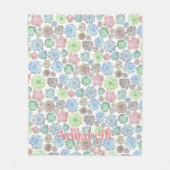 Succulents-Fleecedecke Fleecedecke (Vorderseite)
