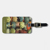 Succulents Gepäckmarke Gepäckanhänger (Vorderseite horizontal)