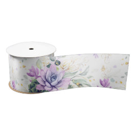 Succulents Gold Blätter Grüne Landschaft Elegant B Satinband