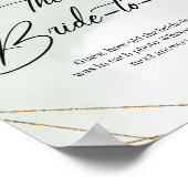 Succulents gold frame Wie alt war die Braut zu sei Poster (Ecke)