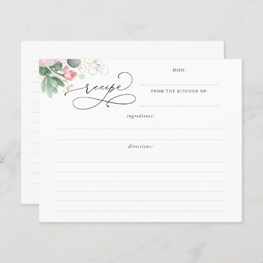 Succulents Gold Greenery Brautparty Rezept (Vorne/Hinten)