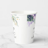 Succulents Gold Greenery Elegant Moderne Wedding P Pappbecher (Links)