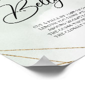 Succulents gold Wie groß ist Mama's Bauchspiel Poster (Ecke)