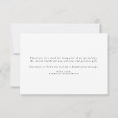 Succulents Green Brautparty Vielen Dank Dankeskarte (Rückseite)