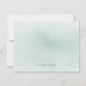 Succulents Green Gold Leaf Bridesmaid Vorschlag Einladung (Rückseite)