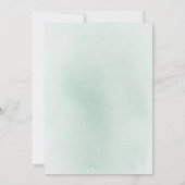 Succulents Greenerge Gold Blätter Boho Birthday Einladung (Rückseite)