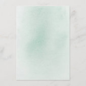 Succulents Greenerge Gold Blätter Wedding Details  Begleitkarte (Rückseite)