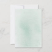 Succulents Greenery and Silver Wedding RSVP (Rückseite)