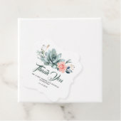 Succulents Greenery Blush Pink Blumenzange Geschenkanhänger (Beispiel)