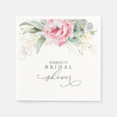 Succulents Greenery Elegant Bridal / Babydusche Serviette (Vorderseite)