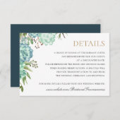 Succulents Greenery Geometric Frame Details Card Einladung (Vorne/Hinten)