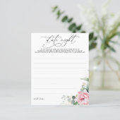 Succulents Greenery Pink Floral Date Night Ideas (Stehend Vorderseite)