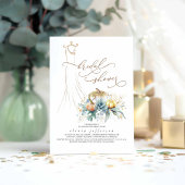 Succulents Greenery Pumpkins Dress Brautparty Einladung