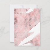 Succulents Greenery Rose Gold Modernes Wedding RSV RSVP Karte (Rückseite)