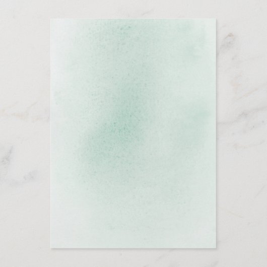 Succulents Greenery Rose Gold Wedding Details Begleitkarte (Rückseite)