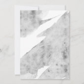 Succulents Greenery Silver Foil Brautparty Einladung (Rückseite)