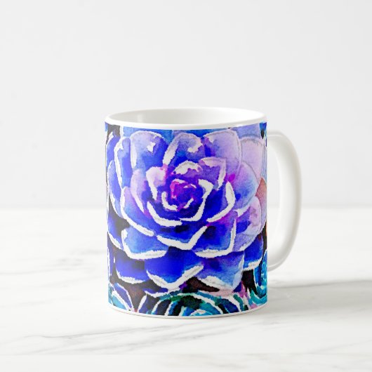 Succulents Kaffeetasse (VorderseiteRechts)