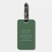 Succulents Luggage Tags Gepäckanhänger (Rückseite vertikal)