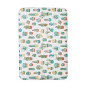 Succulents-Muster Badematte (Vorderseite Vertikal)