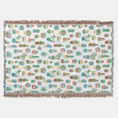 Succulents-Muster Decke (Vorderseite)