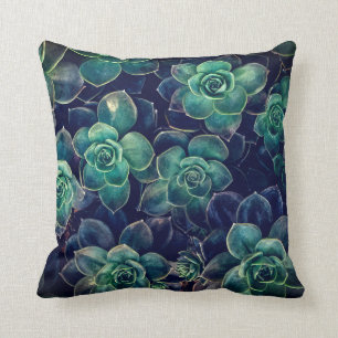 Succulents-Muster Kissen