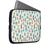Succulents-Muster Laptopschutzhülle (Vorne Rechts)