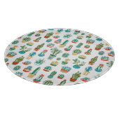 Succulents-Muster Schneidebrett (Ecke)
