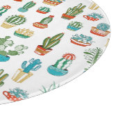 Succulents-Muster Schneidebrett (Ecke)
