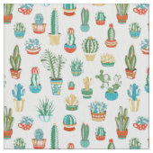 Succulents-Muster Stoff (Nahaufnahme)
