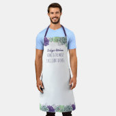 Succulents - Name's Kitchen and Custom Tagline Schürze (Getragen)