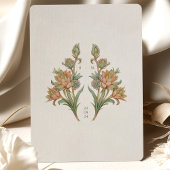 Succulents Nouveau Wedding Einladung