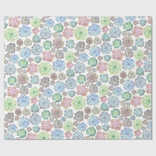 Succulents-Packpapier Geschenkpapier (Flach)