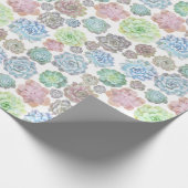 Succulents-Packpapier Geschenkpapier (Ecke)