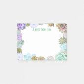 Succulents-Post-it-Zettelauflage Post-it Klebezettel (Vorderseite)