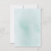 Succulents Pumpkins Grüne und Gold Wedding RSVP Karte (Rückseite)