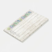 Succulents Row and Rustic Wood Wedding ID515 Post-it Klebezettel (angewinkelt)