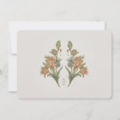Succulents RSVP Card Jugendstil Hochzeit Einladung (Rückseite)