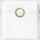 Succulents Rustic Wedding Aufkleber (Tasche)