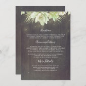 Succulents Rustic Wedding Information Guest Begleitkarte
