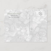 Succulents Rustikale Hochzeit speichern das Datum Ankündigungspostkarte (Rückseite)