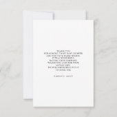 Succulents Silver Greenery Baby Shower Vielen Dank Dankeskarte (Rückseite)