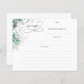 Succulents Silver Greenery Brautparty Rezept (Vorne/Hinten)